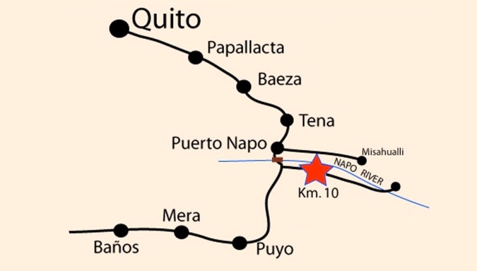 CAVERNAS JUMANDY-MAPA DE LLEGADA